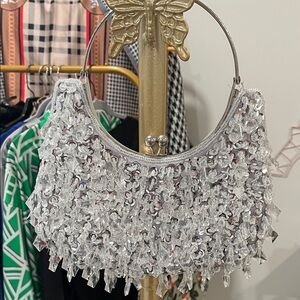 Elegant Silver Women's Bag